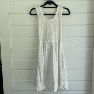 J. Crew | White Sleeveless Dress with Open Neck | Great Condition